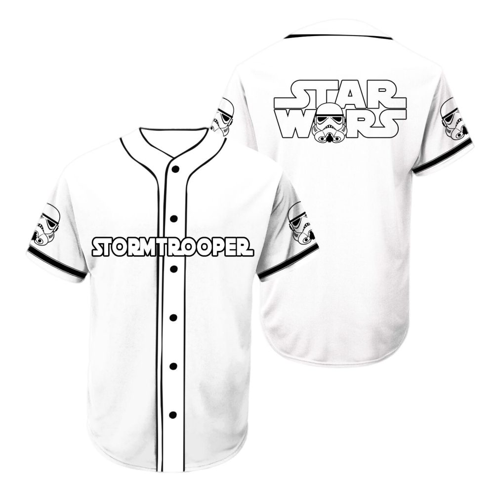 Star Wars Stormtrooper Baseball Jersey - Premium Fan Apparel For Men &amp; Women