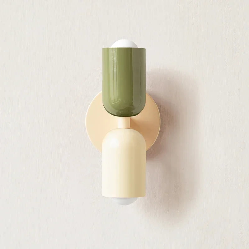 Colorful Wall Lights Nordic Minimalist Modern Bedroom Bedside Aisle Living Room Kid's Room Background Wall Lamp E27 Home Decor