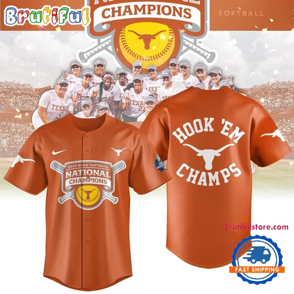 Texas Longhorns Softball Women's College World Series 2025 Champions Jersey Shirt